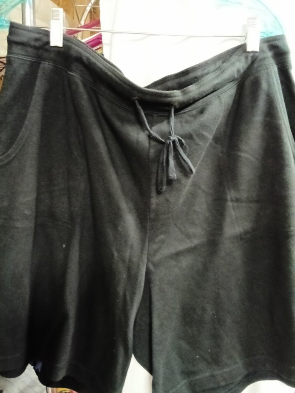 White Stag Black Drawstring Shorts with Pockets